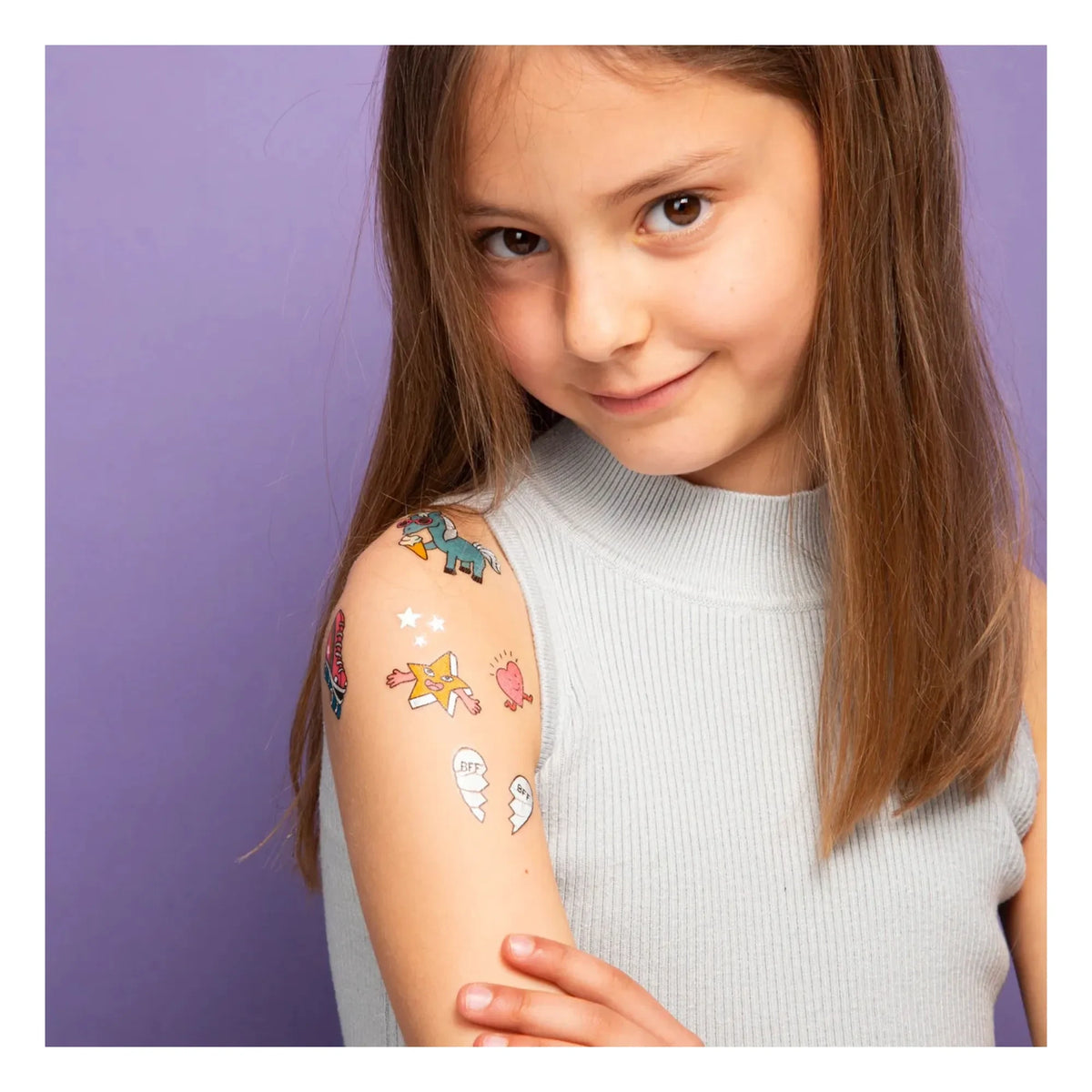Omy - Tatuajes temporales de Lily | Rosa
