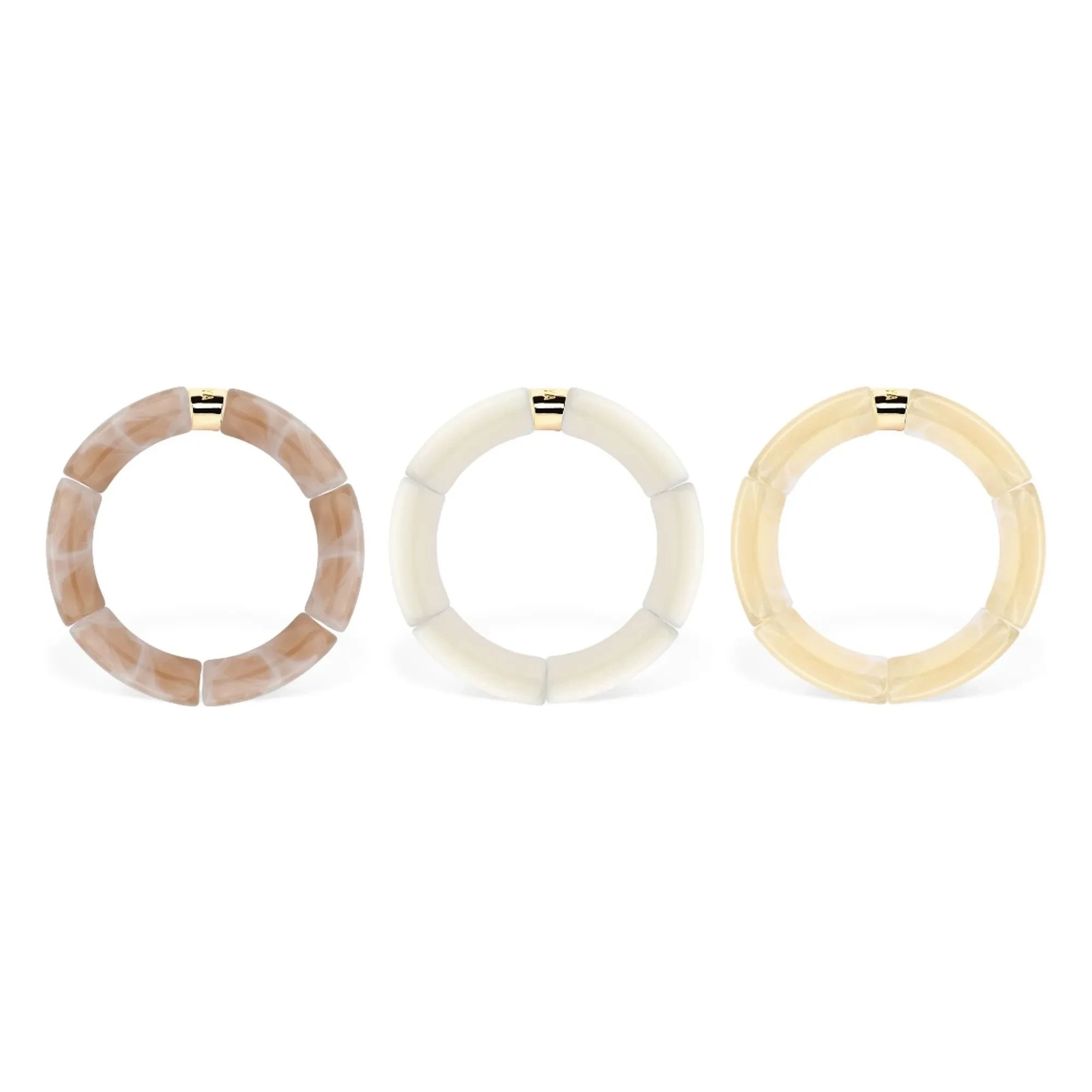 Parabaya - Pulsera Cream Mono 3 | Cream