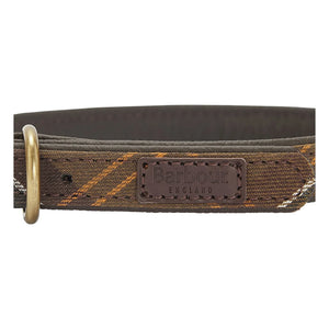 Barbour - Collar para perro de tartán | Beige oscuro y marrón