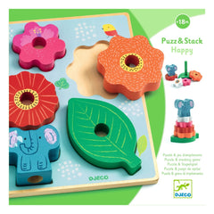 Djeco - Puzle 3D apilable Happy