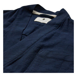 Anerkjendt - Kimono de manga corta Akjesper Twill | Azul Oscuro