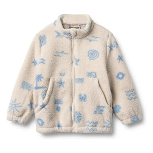 Wheat - Chaqueta Sherpa de fibra reciclada Helge Beach | Crudo