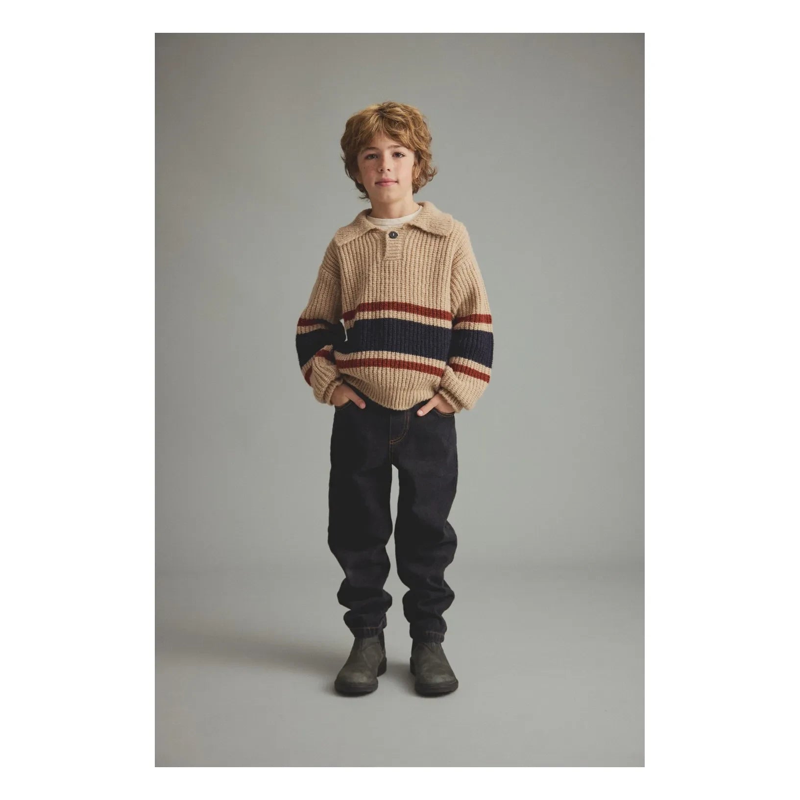 Cozmo - Jersey Bari con cuello polo | Beige
