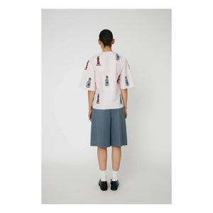 Stella Nova - Blusa con lazo bordado Algodón orgánico | Rosa claro