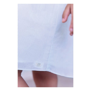 Tartine et Chocolat - Vestido fruncido de rayas y flores | Verde menta