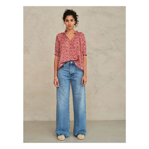 M.A.B.E. - Blusa de algodón Darla | Rosa