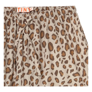 Tinycottons - Pantalón Popelín Leopardo | Marrón