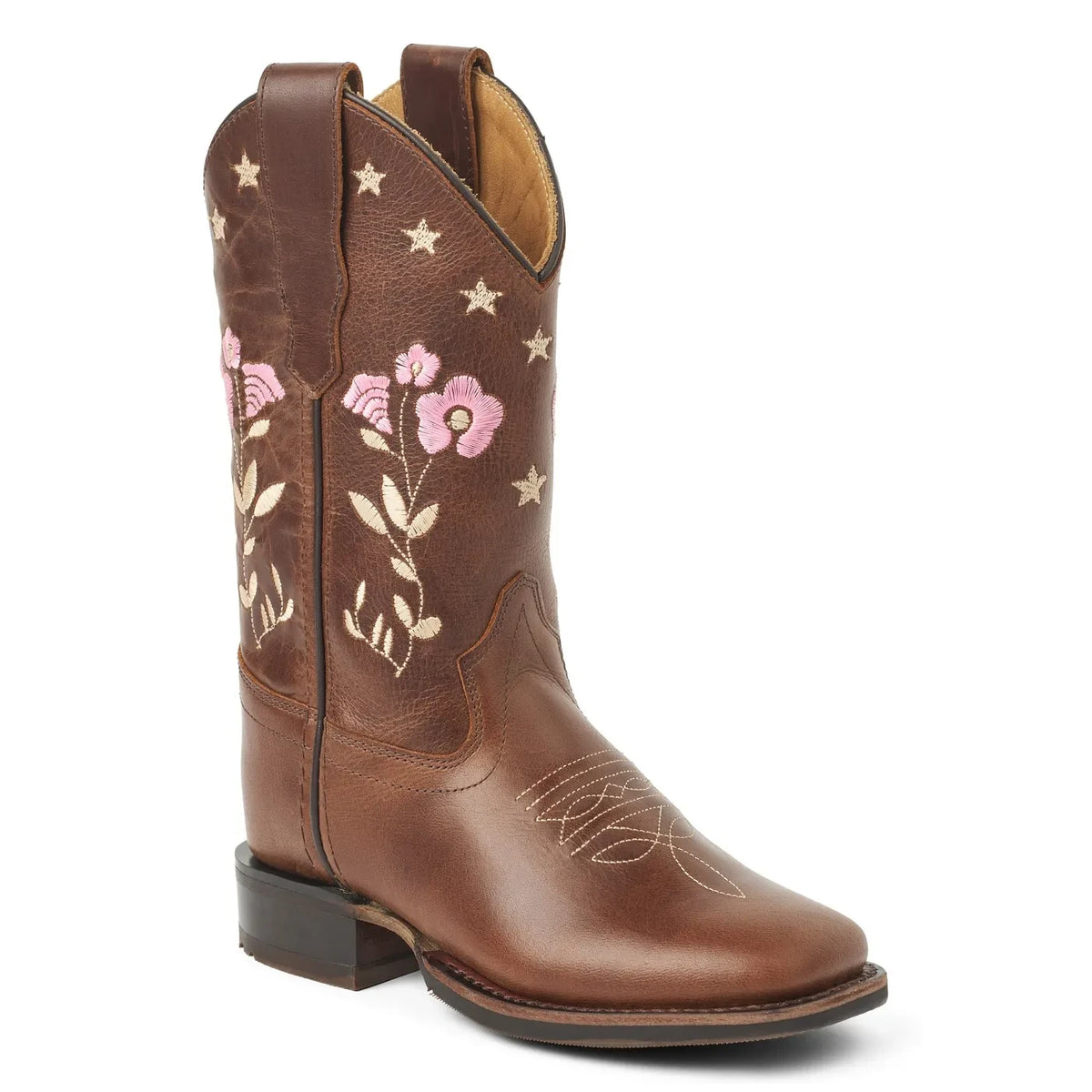 Copenhagen Colors - Botas vaqueras con estampado floral - Copenhagen Colors X Bootstock | Marrón oscuro