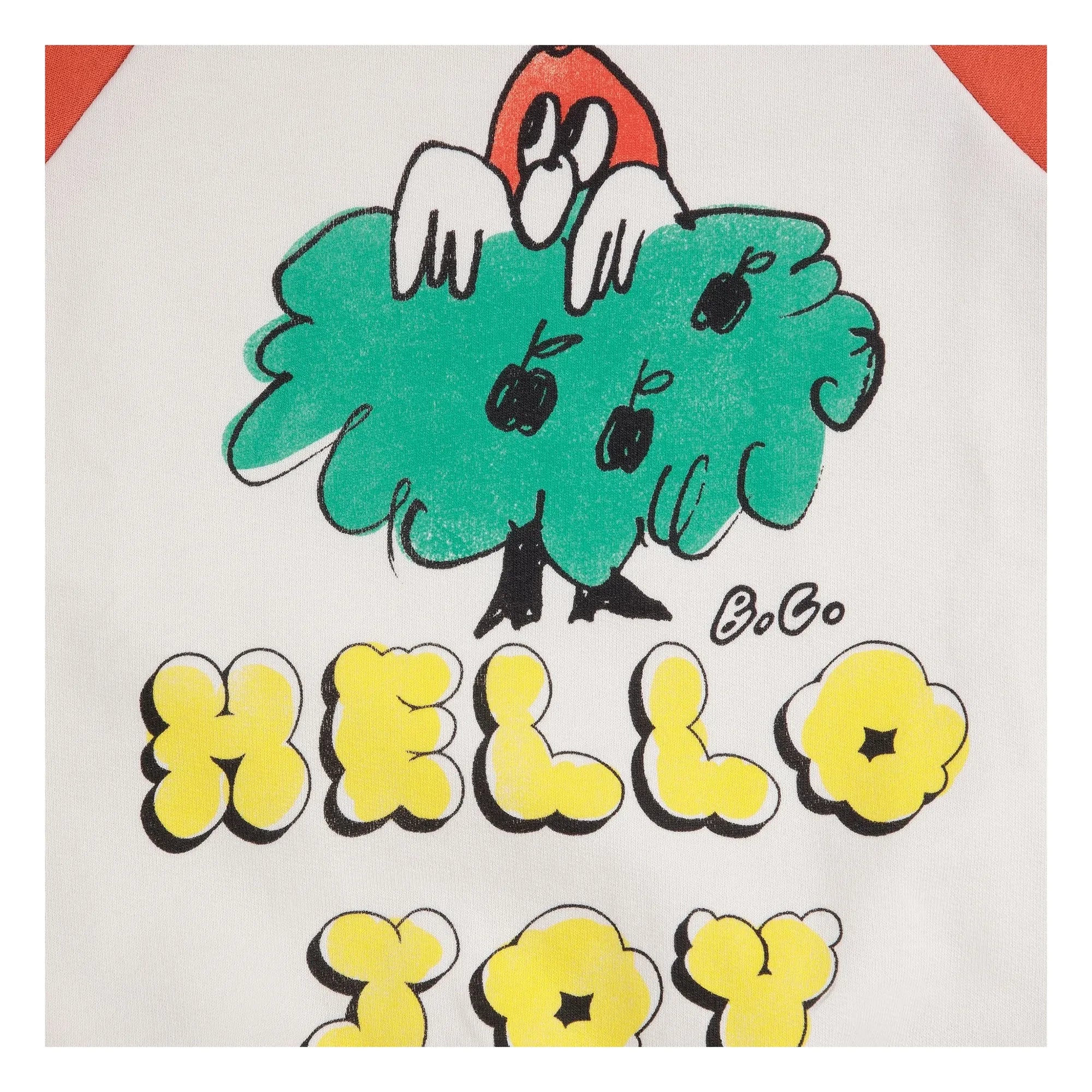 Bobo Choses - Sudadera con capucha Hello Joy Algodón orgánico | Rojo