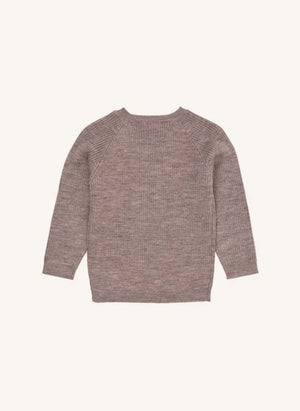 Copenhagen Colors - Jersey clásico de lana merina | Taupe Brown