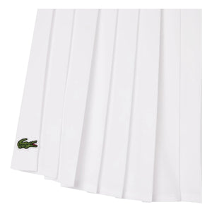 Lacoste - Falda plisada de fibra reciclada | Blanco