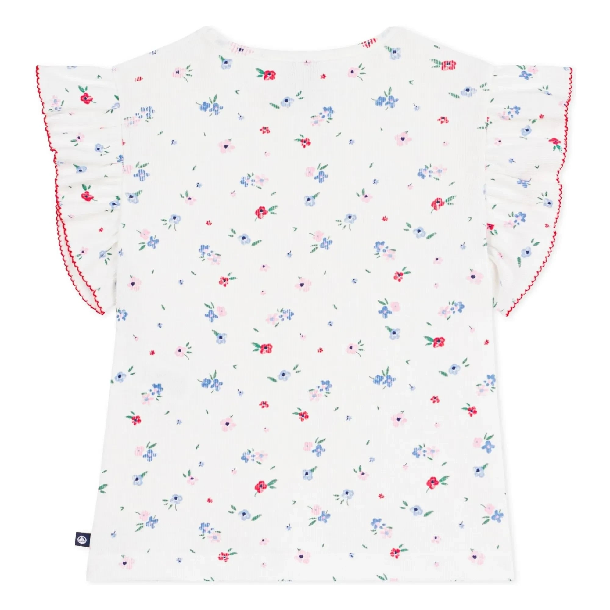 Petit Bateau - Camiseta Acanalada | Blanco