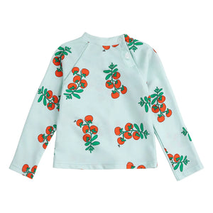 Bobo Choses - Camiseta de baño para bebé de fibras recicladas con protección UV Tomates | Azul claro