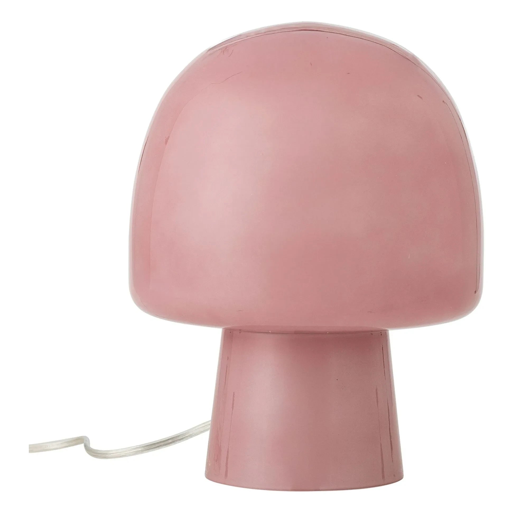 Bloomingville - Lámpara de mesa de cristal Paddy | Rosa