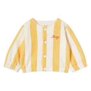 Tinycottons - Sudadera de algodón orgánico a rayas | Amarilla