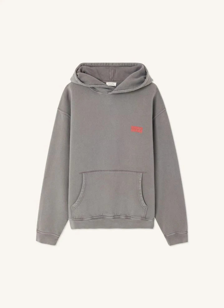American Vintage - Plizzy Sudadera con Capucha | Gris oscuro