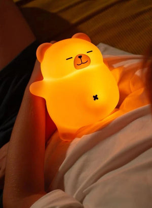 Mary's - Lámpara Nocturna de Peluche Calmante | Marrón