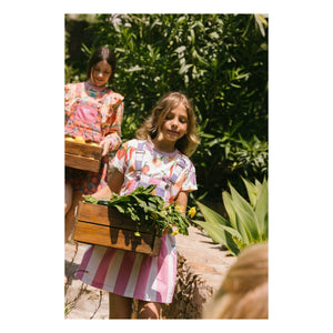 Favorite People - Vestido Peto de Rayas Amore | Rosa