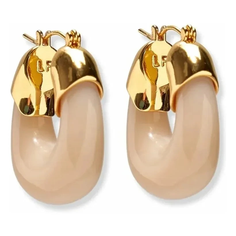 Lizzie Fortunato - Pendientes orgánicos mini | Beige