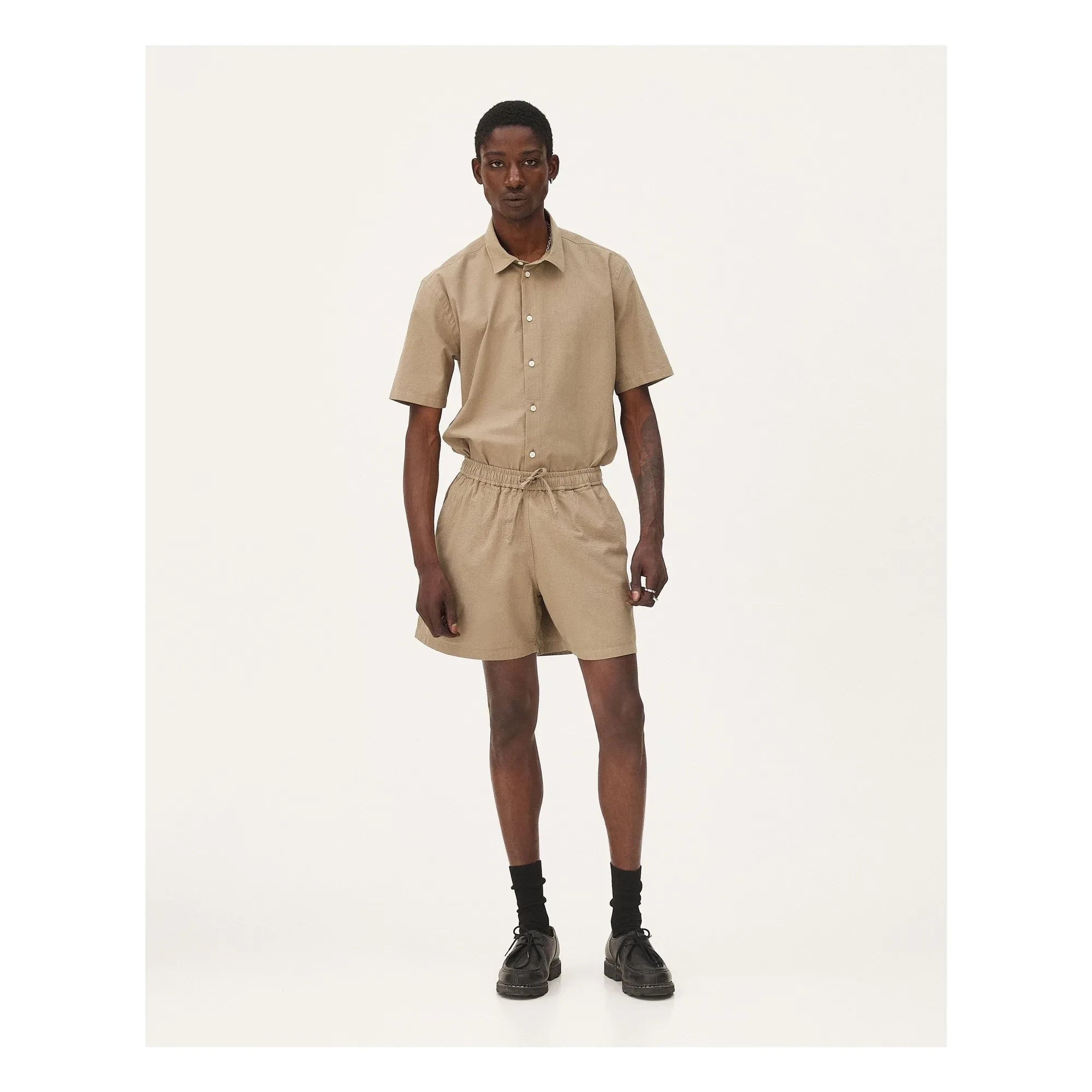 Noyoco - Shorts de algodón Malibu | Caqui