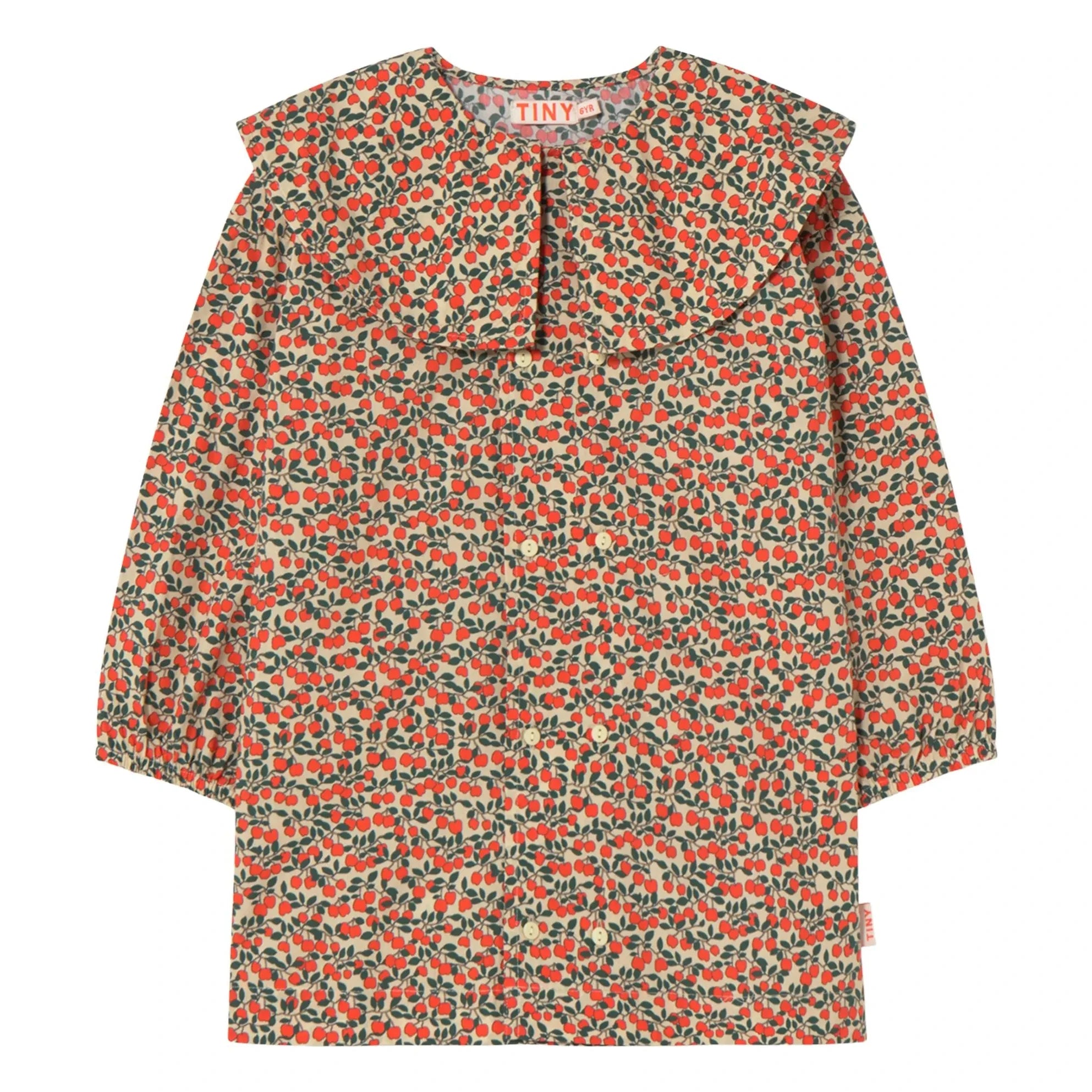 Tinycottons - Vestido Popelín Apple | Beige