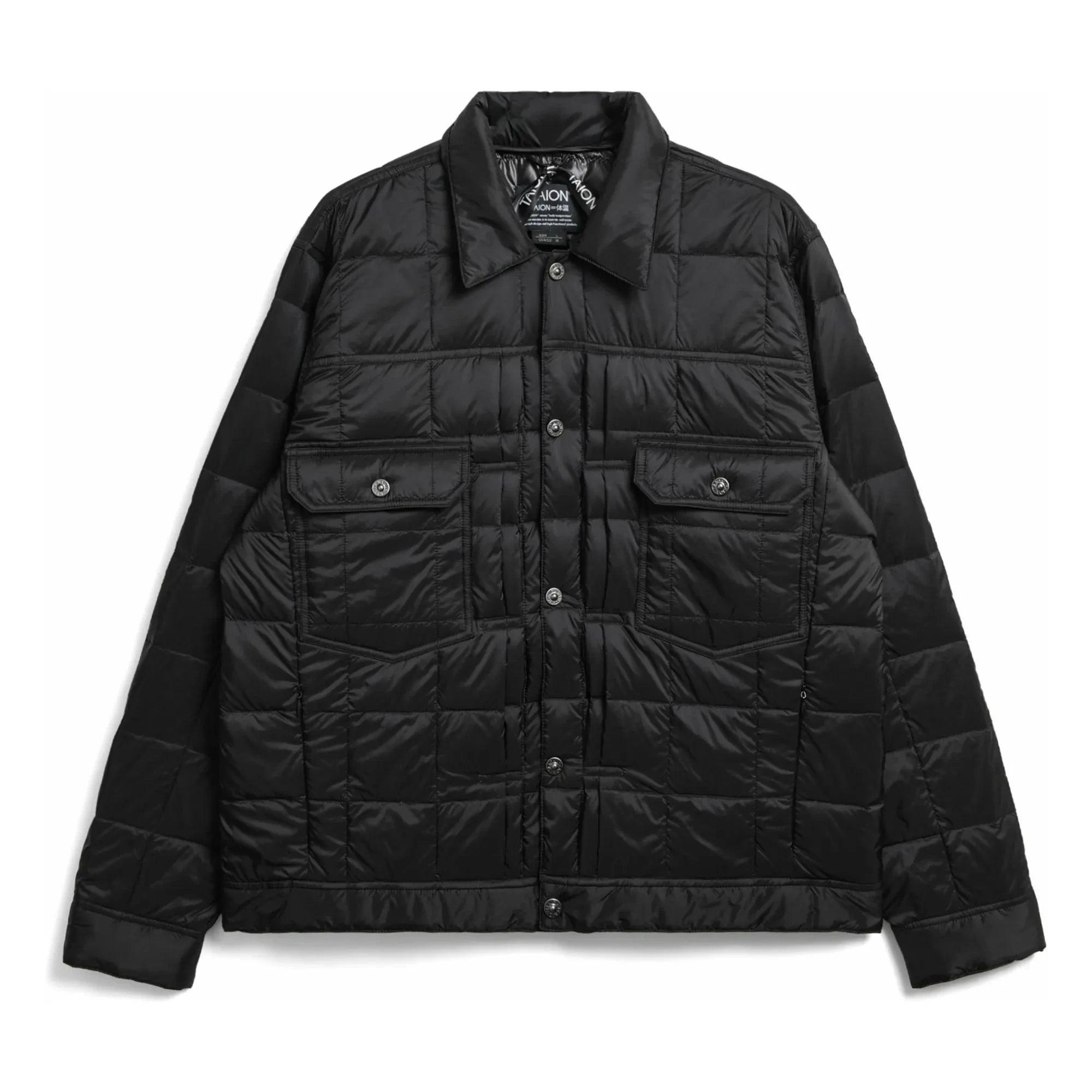 Taion - Chaqueta de trabajo unisex acolchada | Negro