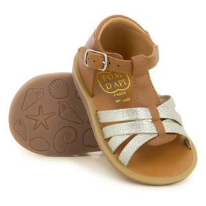 Pom d'Api - Sandalias Neptune destalonadas Poppy | Camel