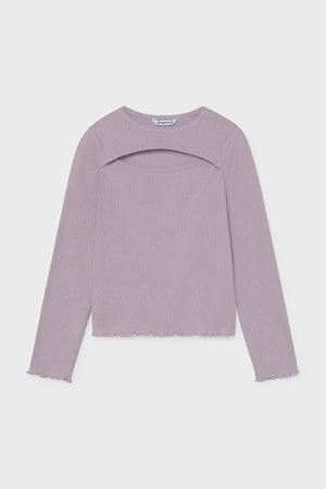 Blusa Mayoral de manga larga de algodón y elastano para niños