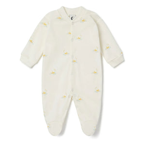 Sleepy Doe - Pijama con estampado de pato de algodón orgánico | Crudo