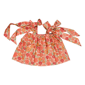 Loir - Blusa Castilla Flores de Algodón Orgánico | Coral