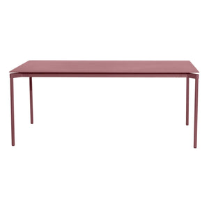 Petite friture - Mesa de exterior rectangular Fromme - 8 plazas | Rojo Marrón