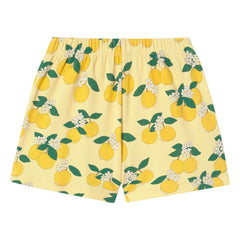 Tinycottons - Shorts de canalé de algodón orgánico naranja | Amarillo claro
