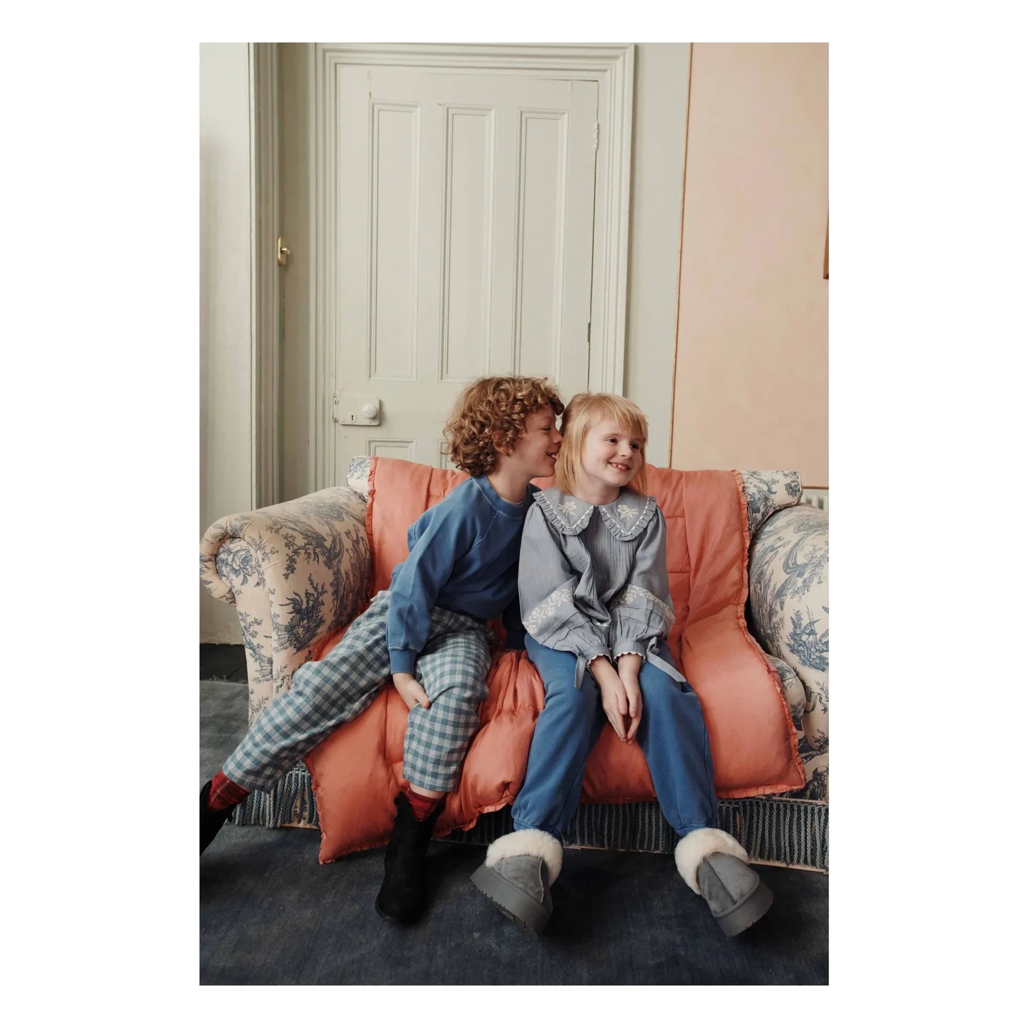 Emile et Ida - Pantalón deportivo de algodón orgánico | Azul