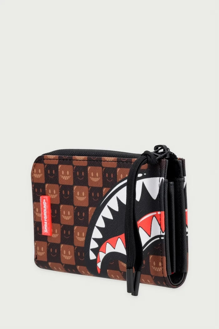 Sprayground - Cartera marrón Tiburones de París 910W9302NSZ