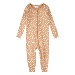 Petit Lem - Pijama de algodón orgánico con estampado floral | Natural