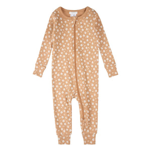 Petit Lem - Pijama de algodón orgánico con estampado floral | Natural