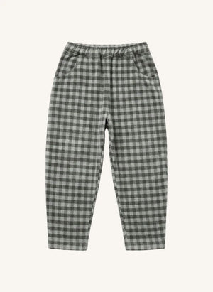 Studio Bohème - Pantalón de algodón orgánico Carrott Vichy | Gris