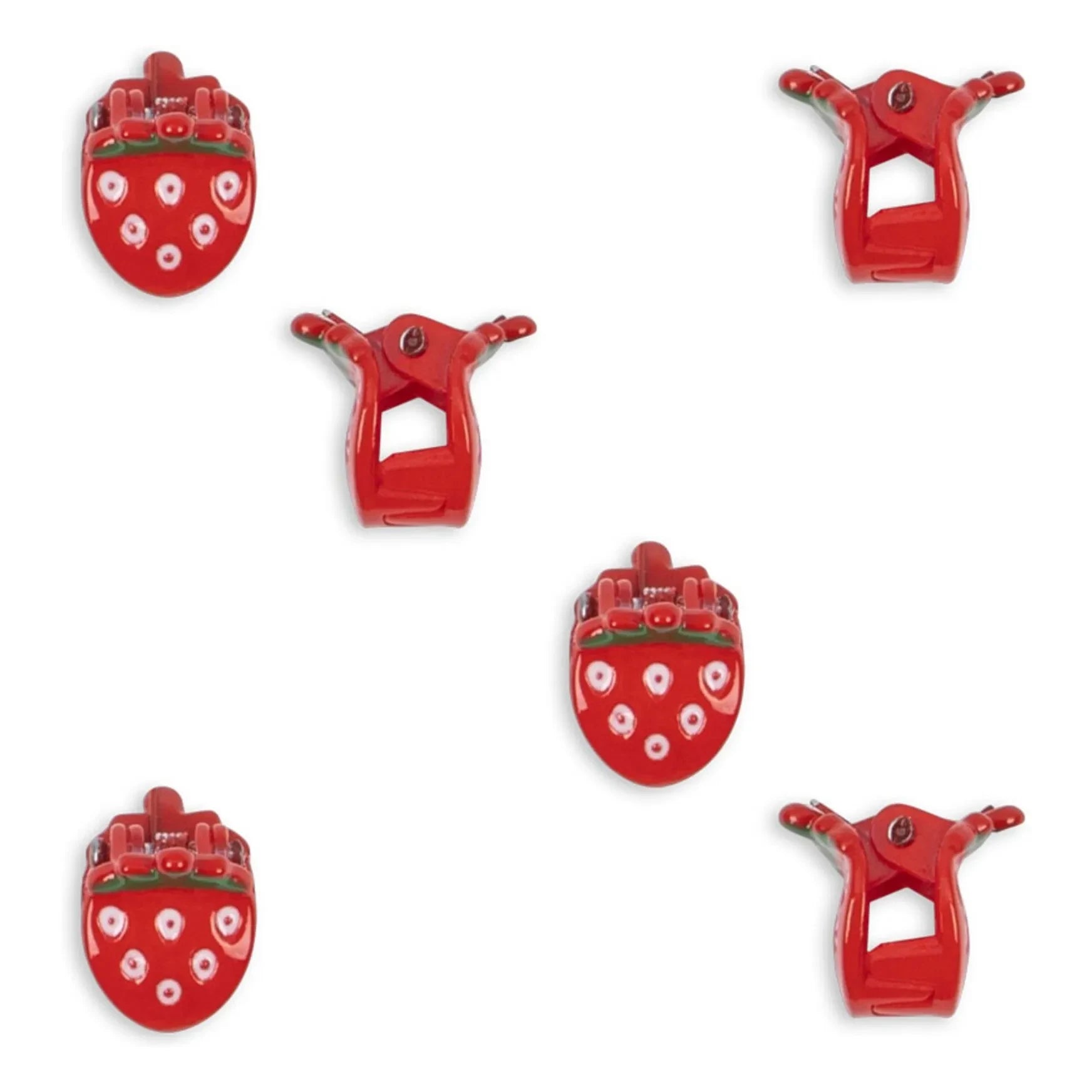 Konges Sløjd - Mini juego de 6 pinzas | Rojo