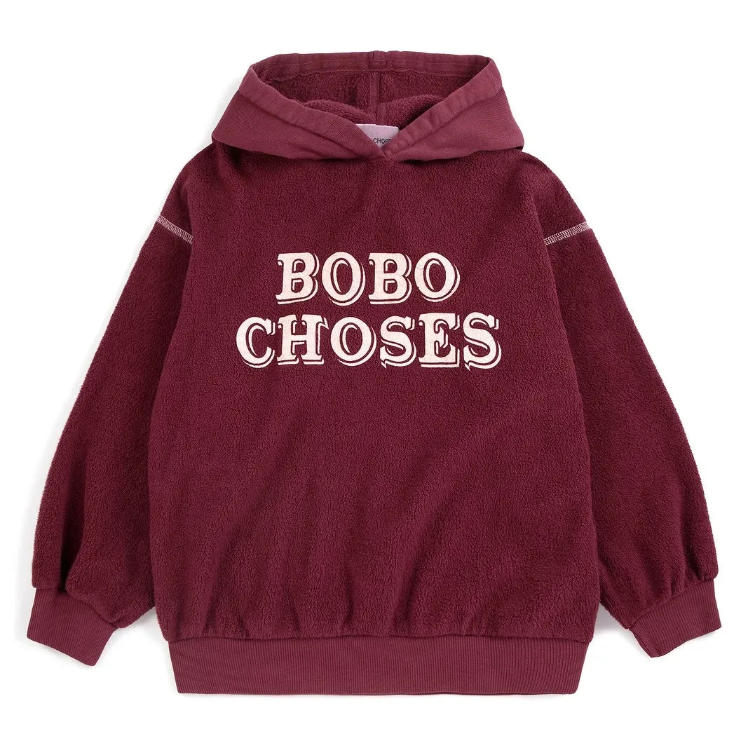 Bobo Choses - Sudadera con capucha de algodón orgánico Bobo | Burdeos