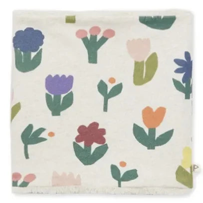 Arsène et Les Pipelettes - Calentador de cuello de algodón orgánico con estampado floral | Verde