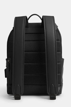 Mochila Coach League Flap de piel