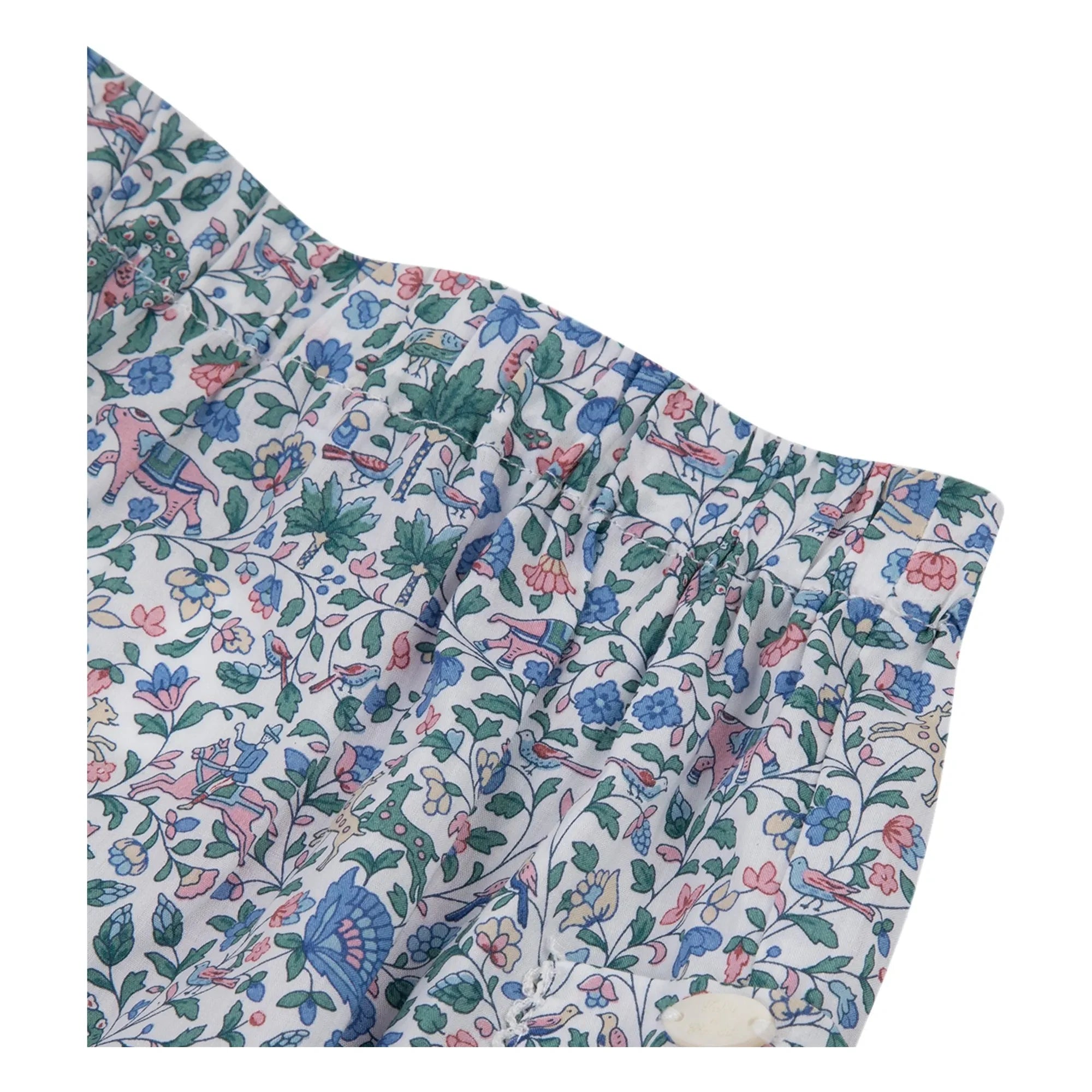 Tartine et Chocolat - Pantalón con volantes Liberty | Blanco