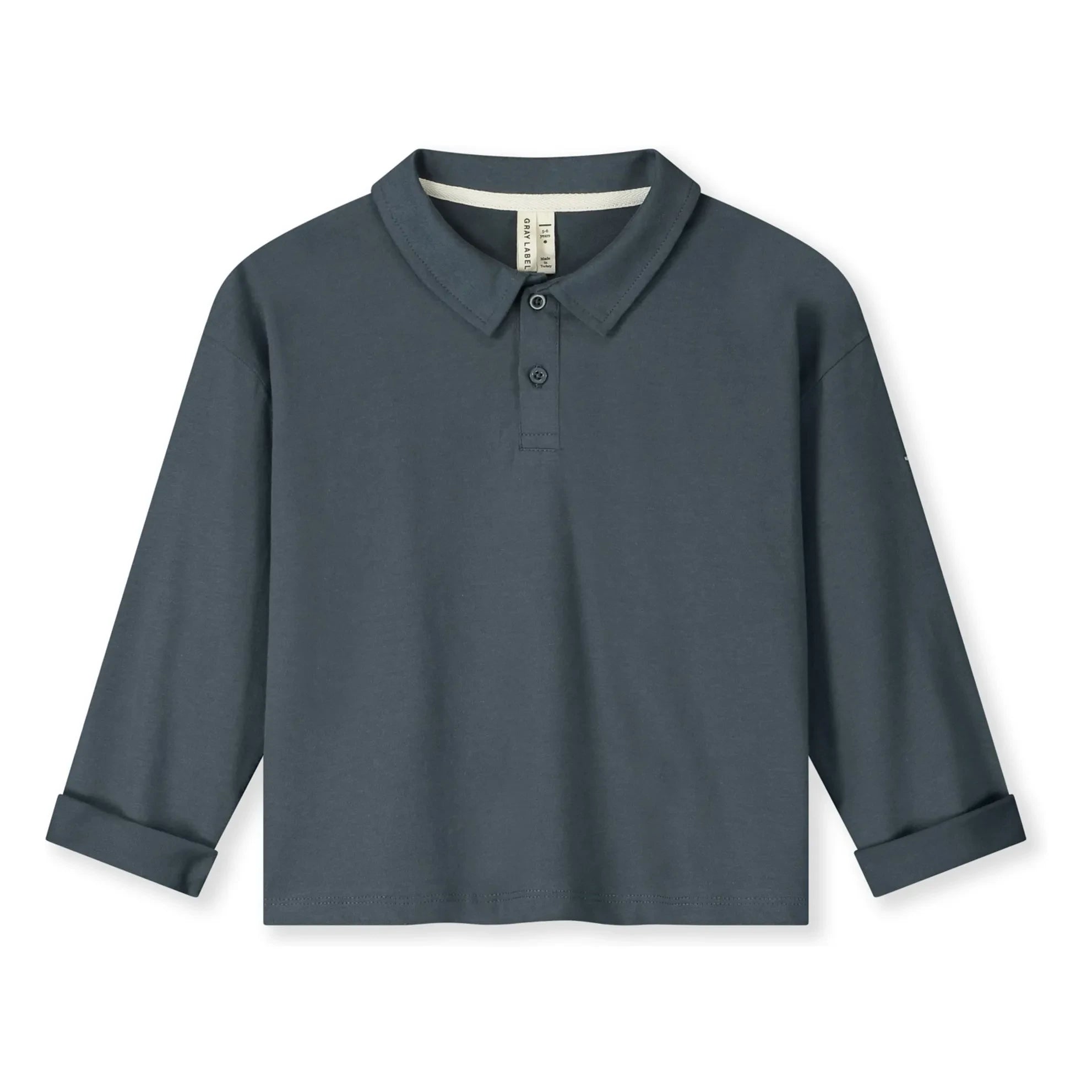 Gray Label - Polo de algodón orgánico | Azul grisáceo