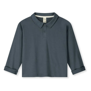 Gray Label - Polo de algodón orgánico | Azul grisáceo