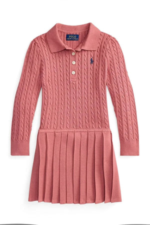 Vestido de algodón con pliegues Polo Ralph Lauren