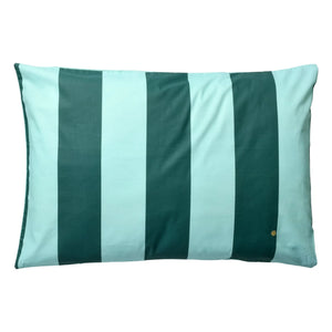 La cerise sur le gâteau - Funda de almohada de rayas Malo | Turquesa