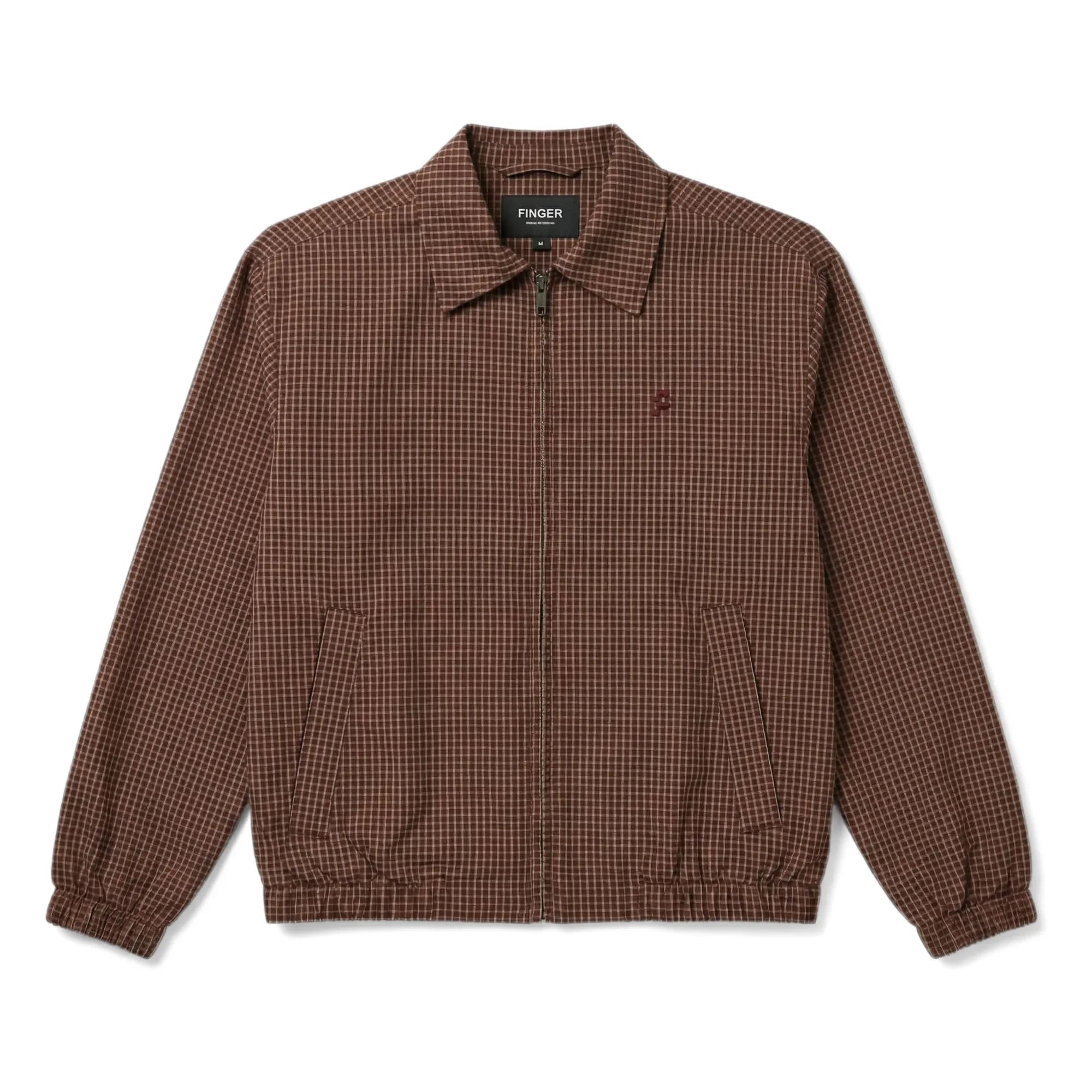 Finger in the nose - Chaqueta Sage Carreaux | Marrón Oscuro