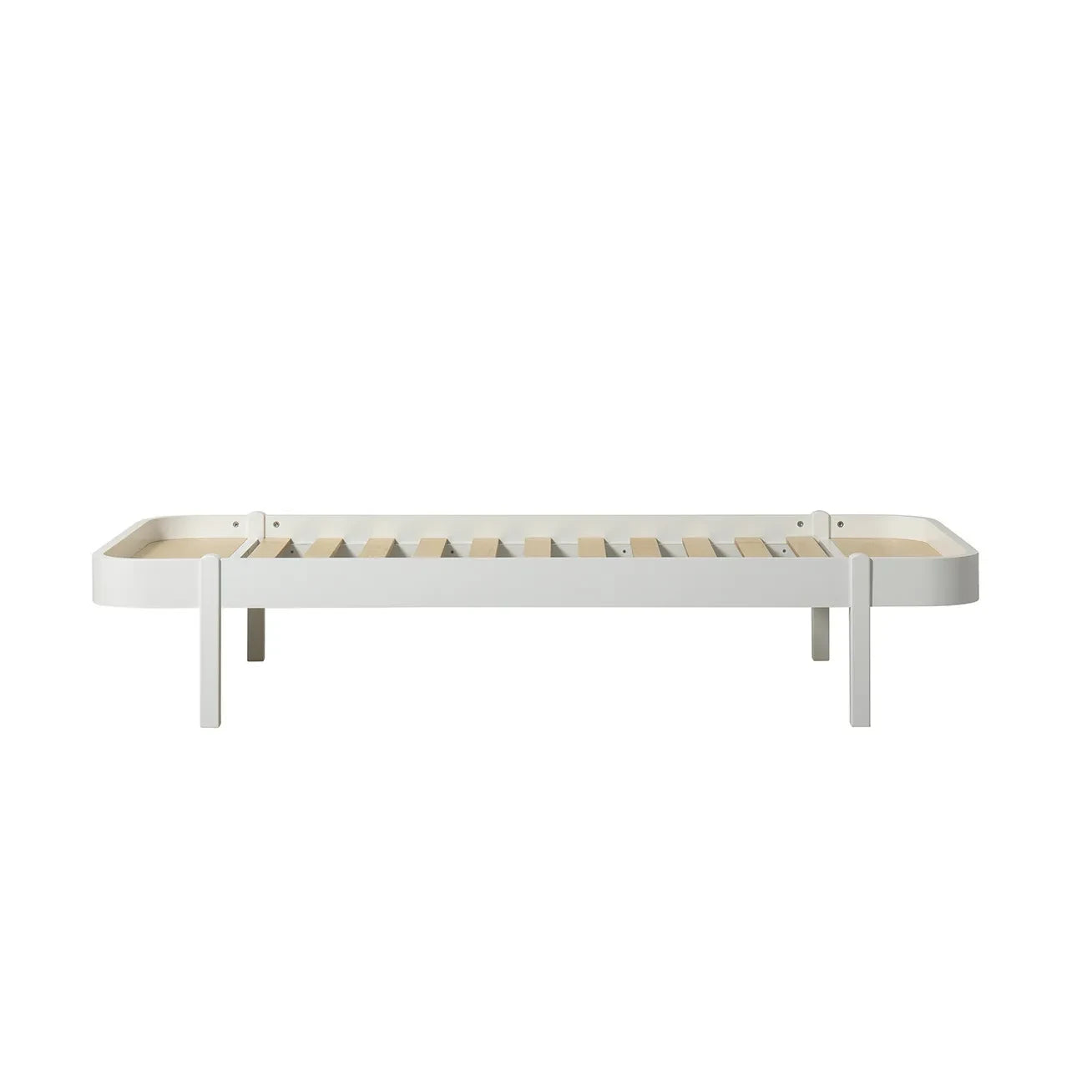 Oliver Furniture - Tumbona de madera de roble 90x200 cm | Blanco