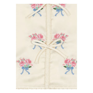 Konges Sløjd - Blusa con lazos bordada brillante | Crudo