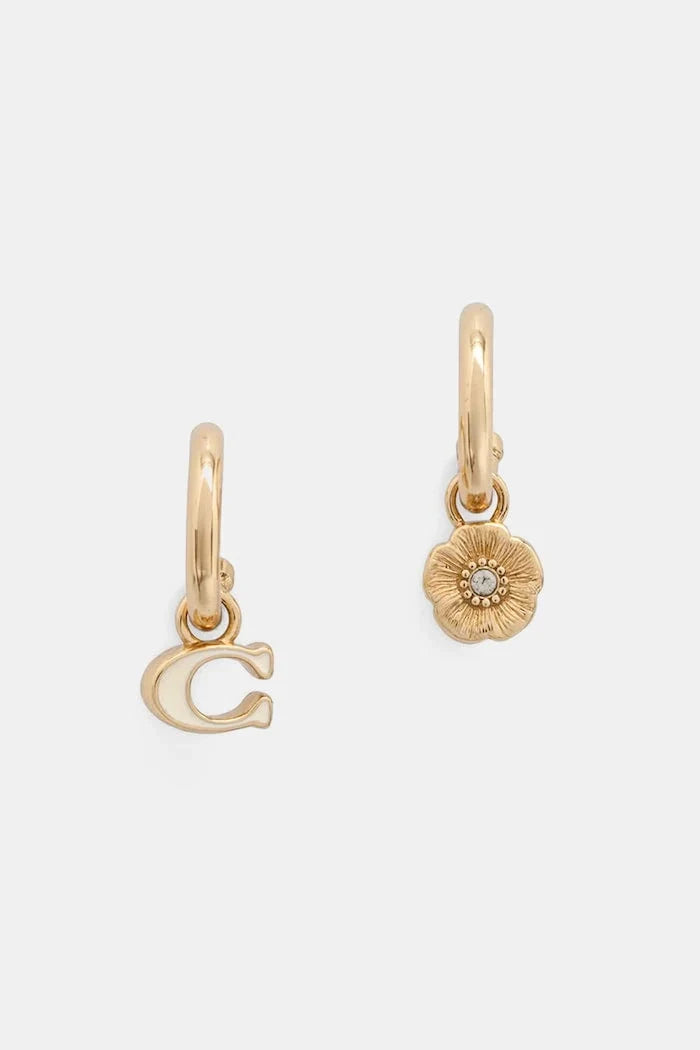 Pendientes de metal Coach para mujer